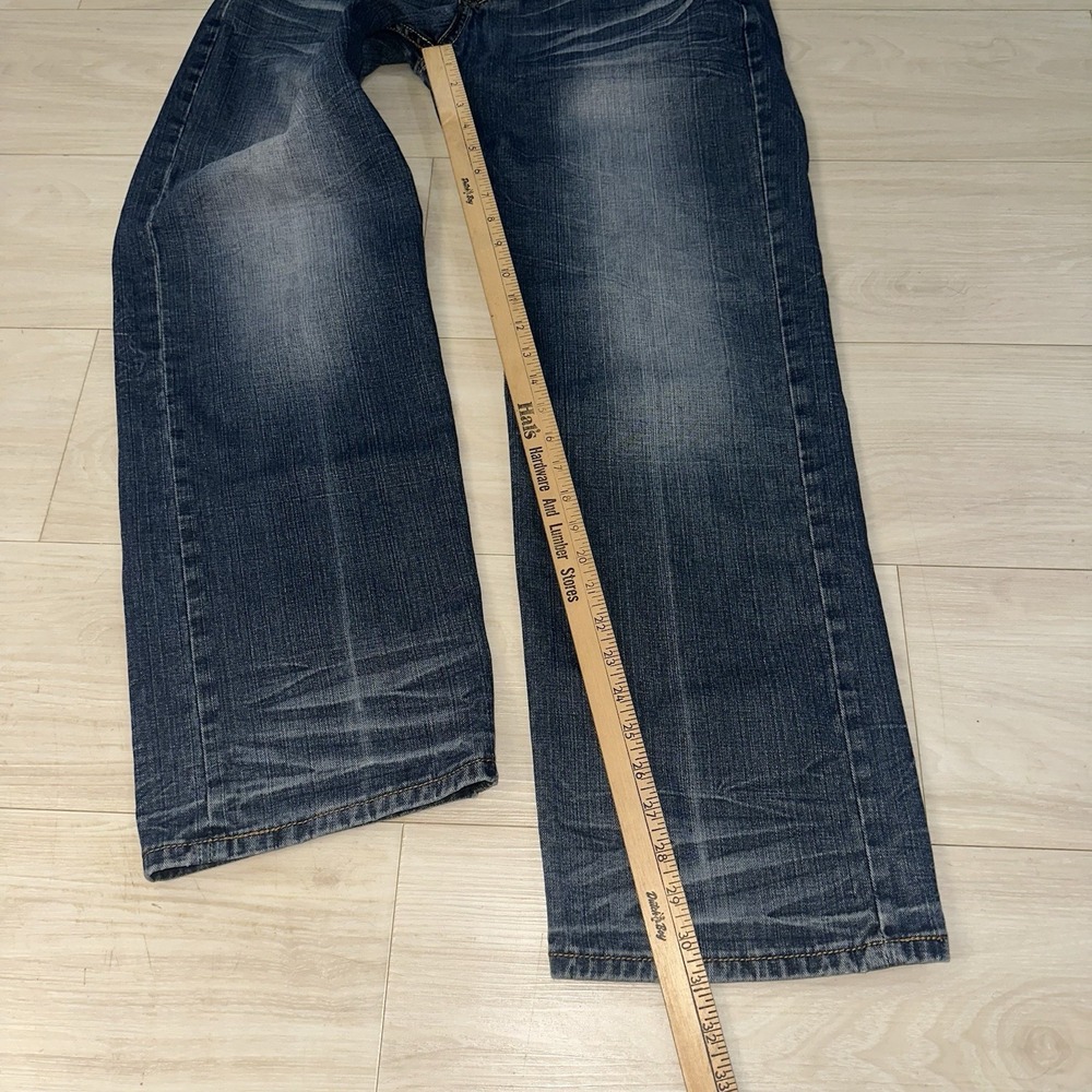 Vintage Y2K Ecko Unltd Embroidered Jeans Size 34x31 Baggy Relaxed Blue Denim - Picture 9 of 11
